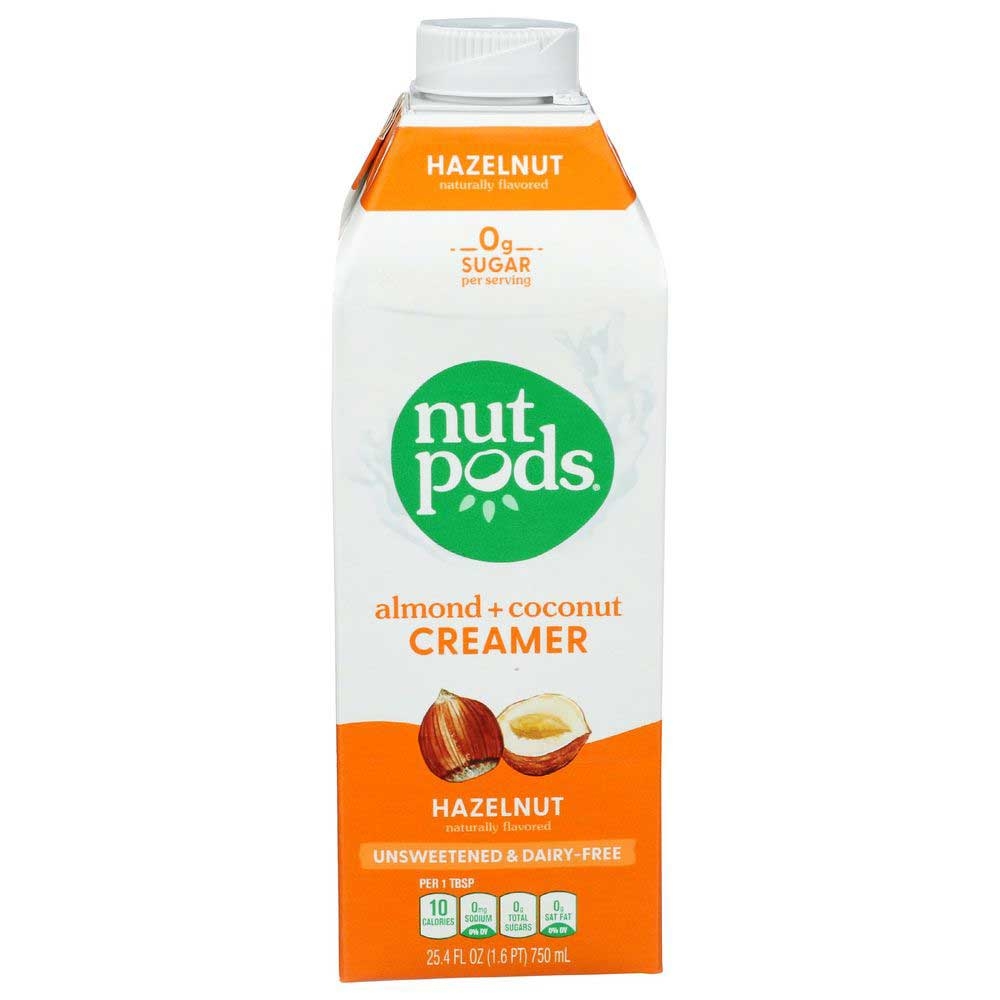Nutpods Dairy Free Sugar Free Hazelnut Creamer, 25.4 Fluid Ounce -- 6 per case