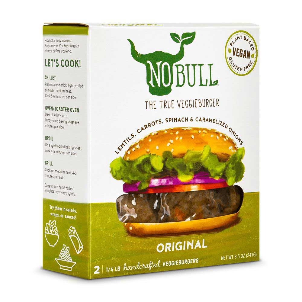 NoBull Original Veggie Burger, 8.5 Ounce -- 6 per case