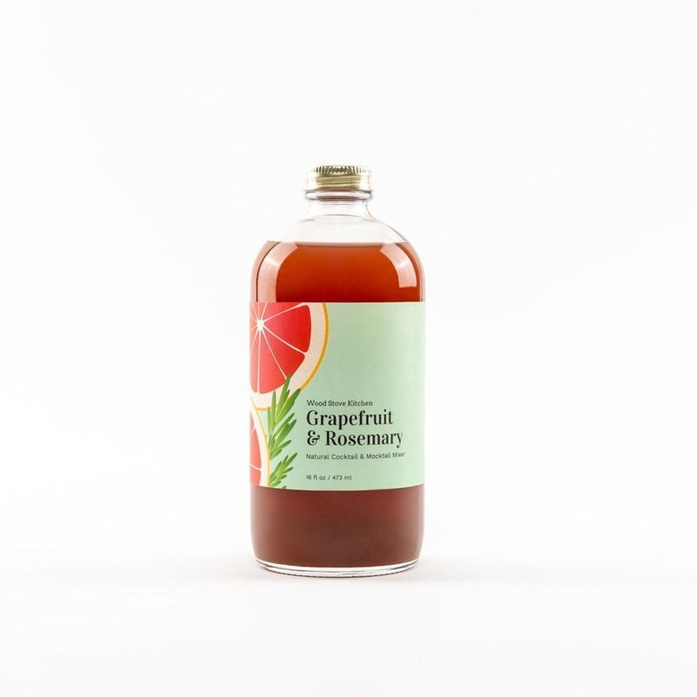 Wood Stove Kitchen Grapefruit and Rosemary Cocktail Mocktail Mixer, 16 Fluid Ounce -- 12 per case