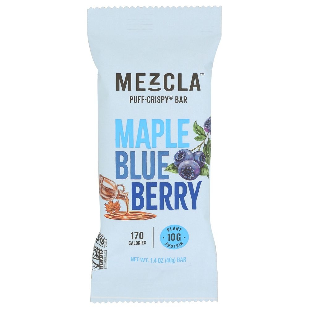 Mezcla Canadian Maple Blueberry Protein Bar, 1.4 Ounce -- 12 per case