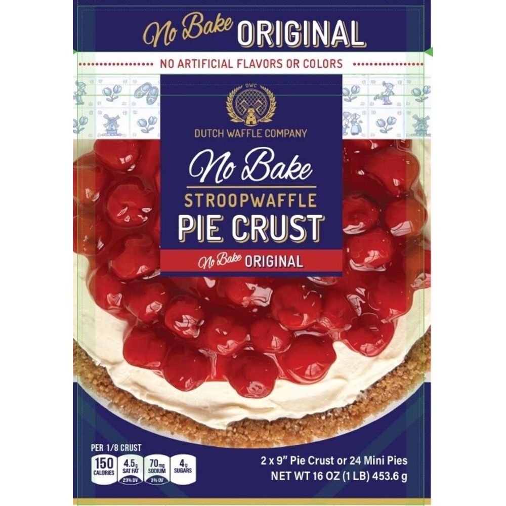 Dutch Waffle Company No Bake Stroopwafel Pie Crust, 16 Ounce -- 12 per case