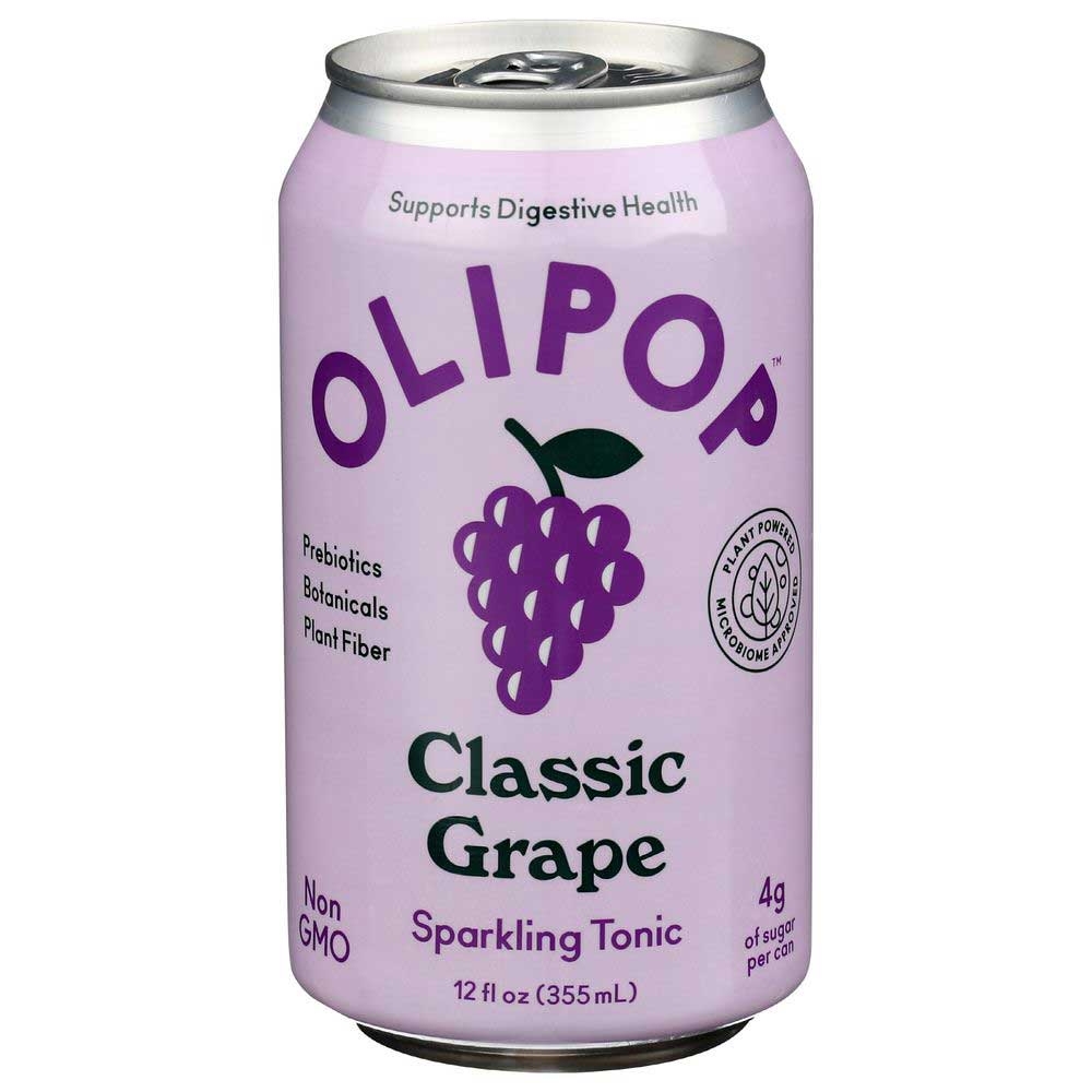 Olipop Classic Grape Sparkling Tonic, 12 Fluid Ounce -- 12 per case