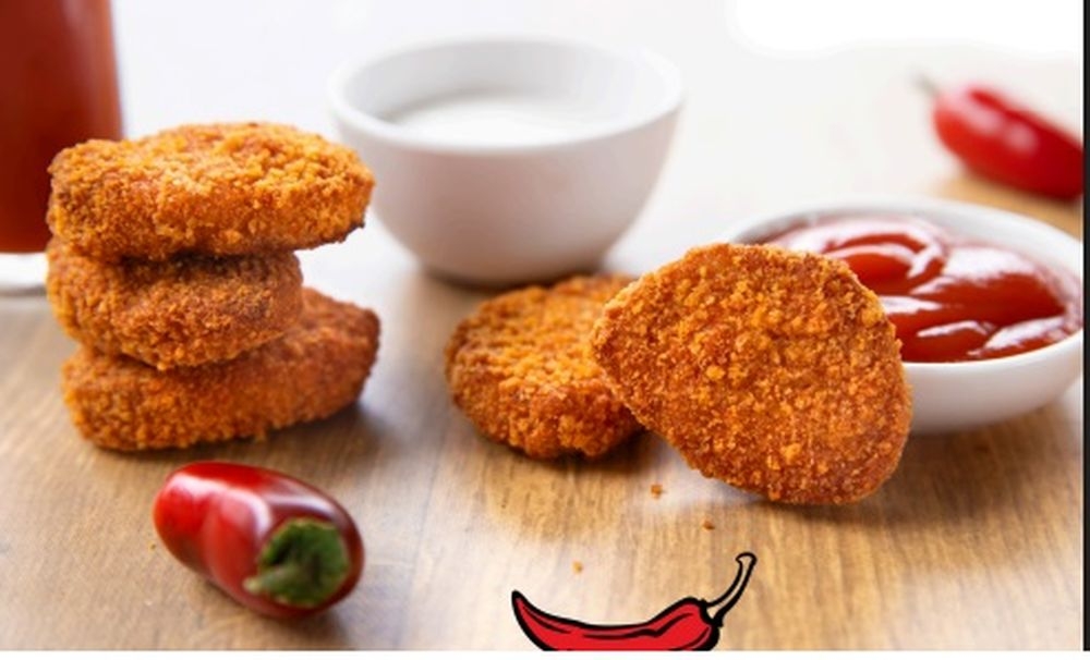 Rebellyous Spicy Plant Based Kickin Chicken Nuggets, 10 Pound