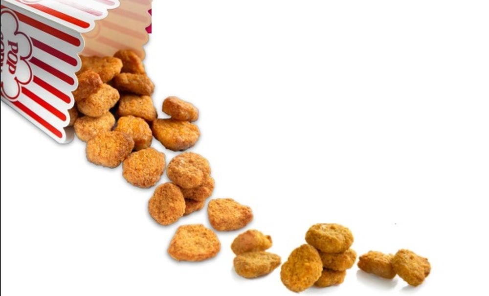 Rebellyous Foods Plant Based Kickin Popcorn Chicken, 5 Pound -- 2 per case