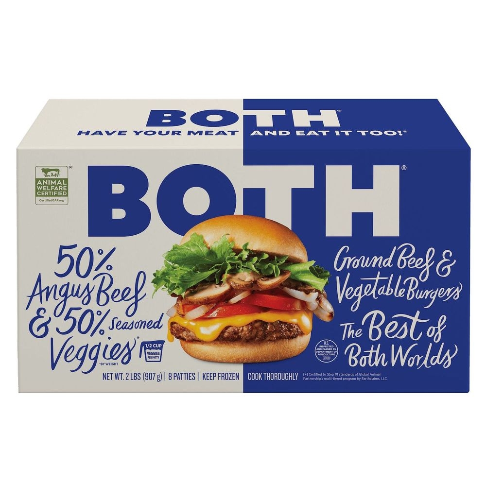 Both Ground Beef and Vegetable Burger, 2 Pound -- 12 per case
