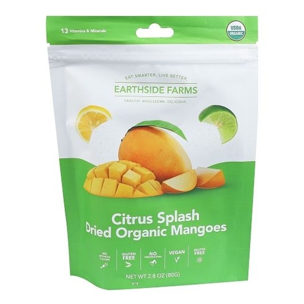 Earthside Farms Citrus Splash Dried Organic Mangoes, 2.8 Ounce - 6 per case