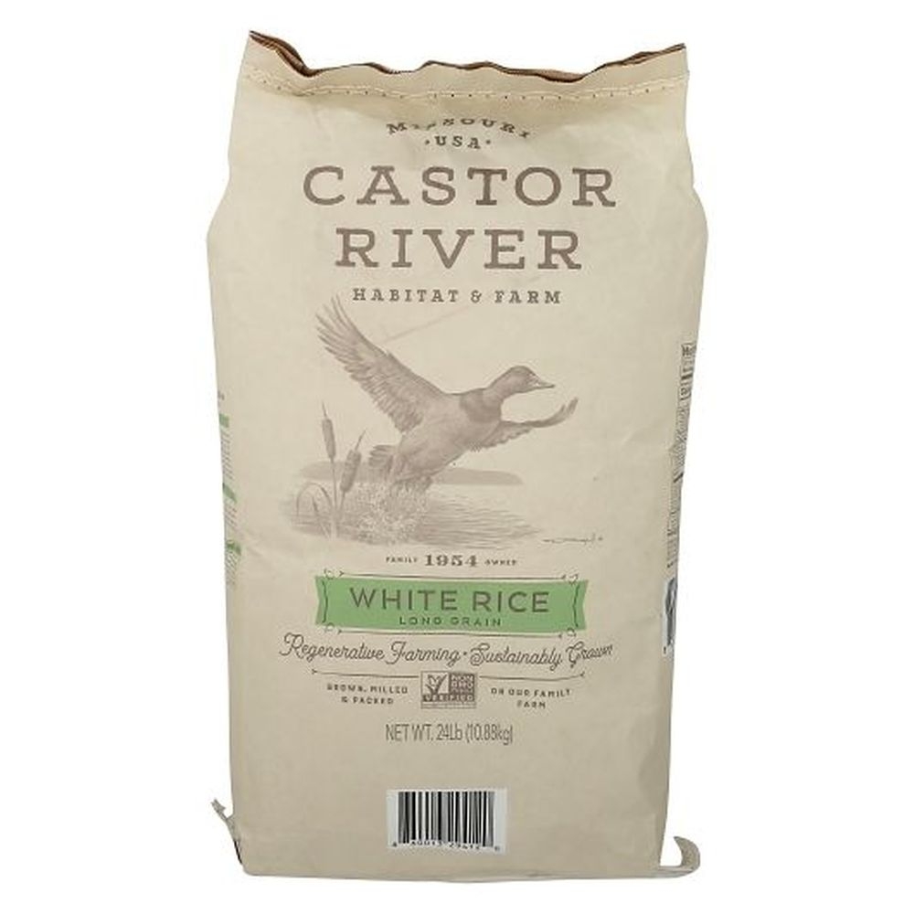 Castor River Long Grain White Rice, 24 Pound