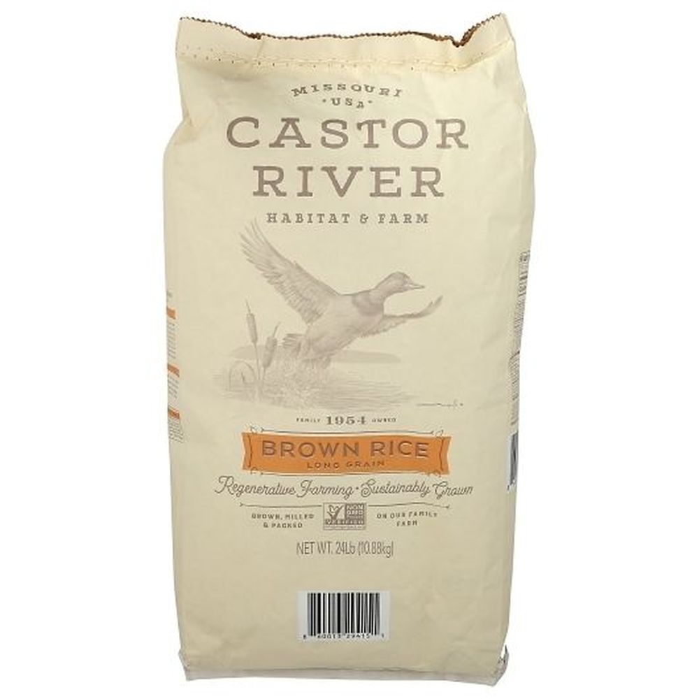 Castor River Long Grain Brown Rice, 24 Pound