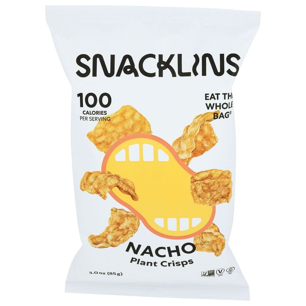 Snacklins Nacho Plant Crisps, 3 Ounce -- 12 per case