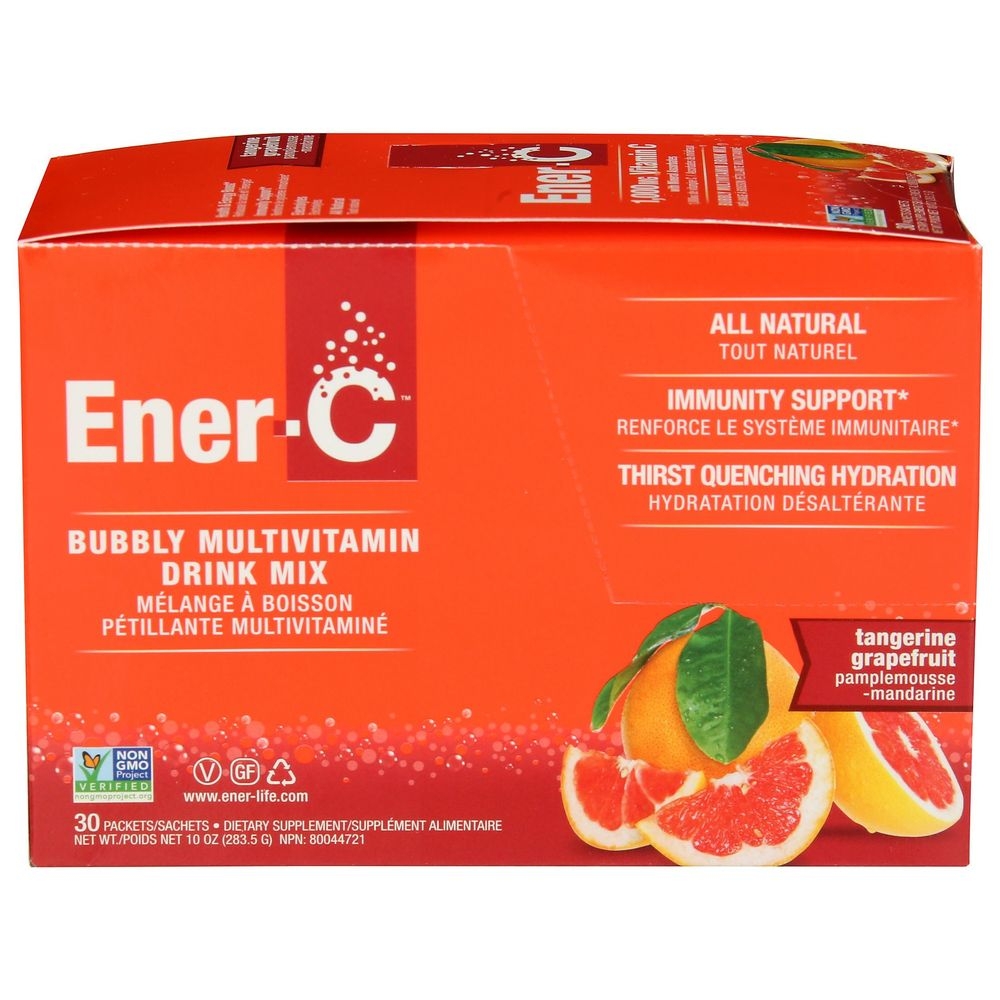 Ener-C Tangerine Grapefruit 1000mg Multivitamin Drink Mix, 30 count