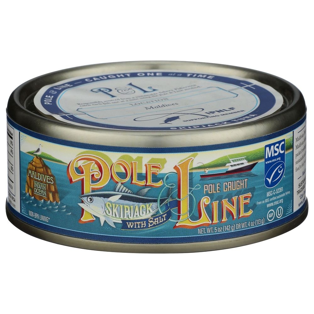 Pole and Line Skipjack with Salt in Water, 5 Ounce -- 12 per case