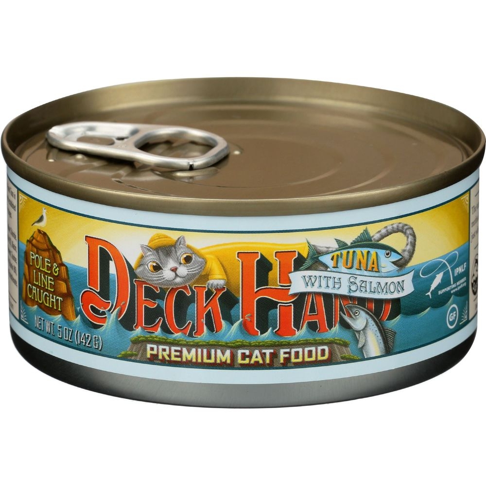 Deck Hand Pole and Line Caught Tuna with Salmon Premium Cat food, 5 Ounce -- 24 per case
