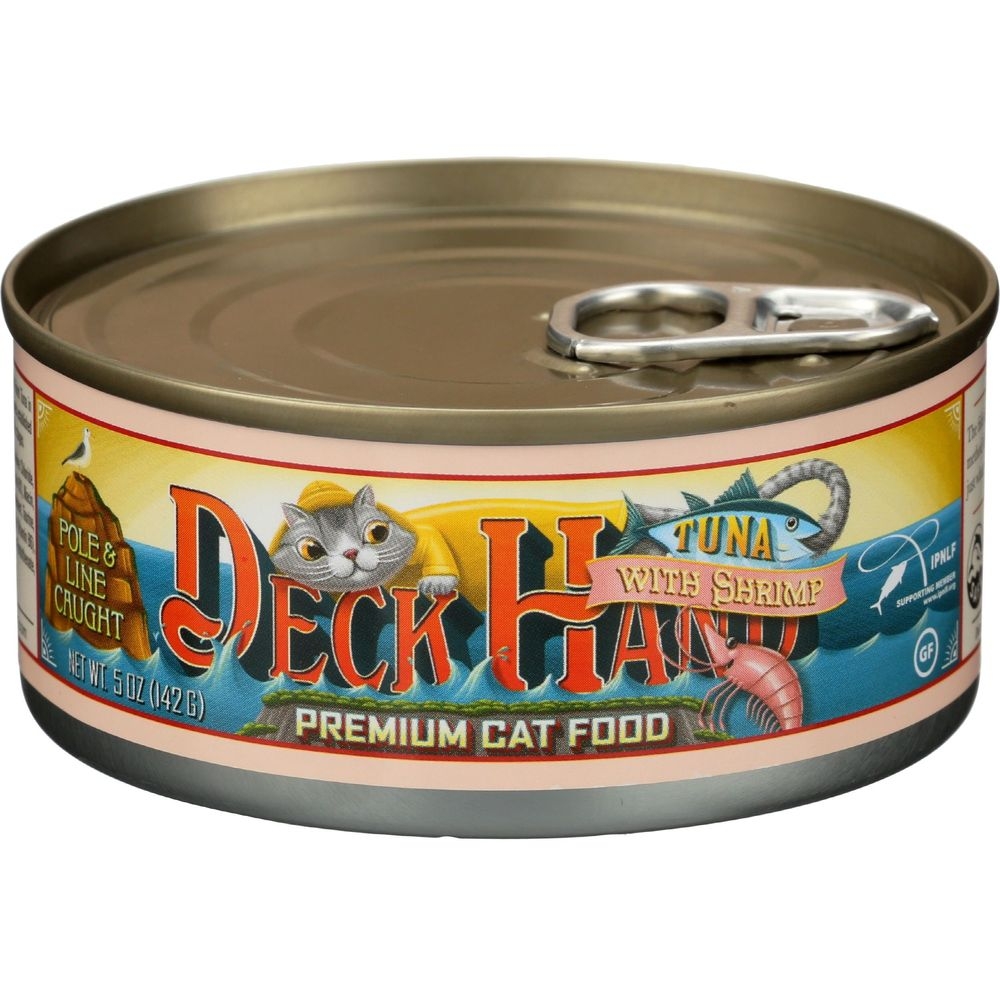 Deck Hand Pole and Line Caught Tuna with Shrimp Premium Cat food, 5 Ounce -- 24 per case