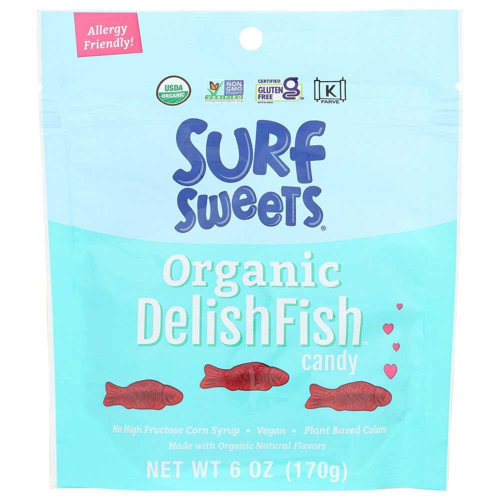Surf Sweets Organic DelishFish Candy, 6 Ounce -- 8 per case