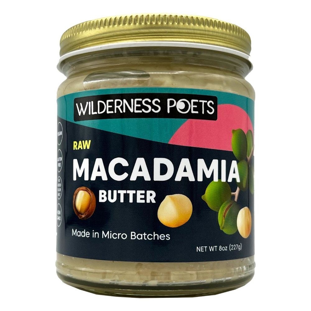 Wilderness Poets Macadamia Butter, 8 Ounce -- 12 per case