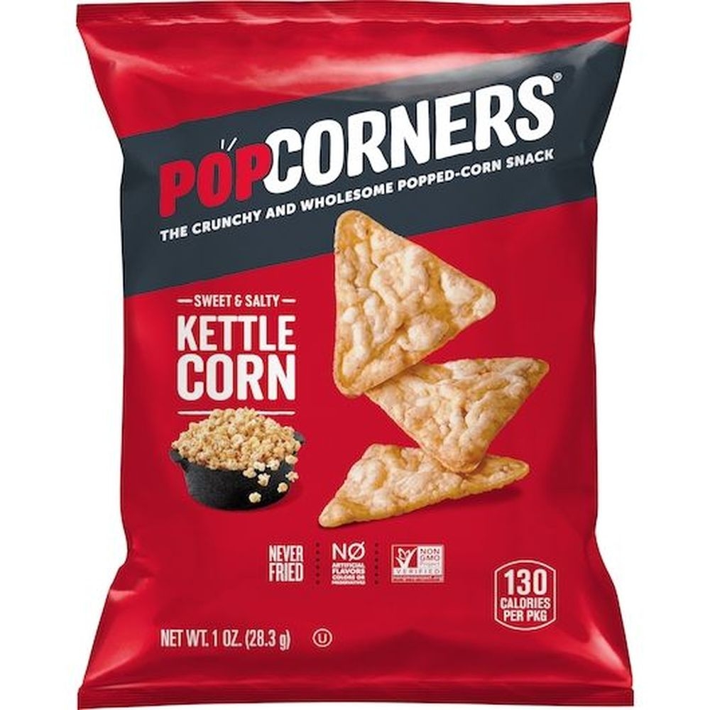 Popcorners Sweet and Salt Kettle Corn Popped Corn Snack, 1 Ounce -- 64 per case