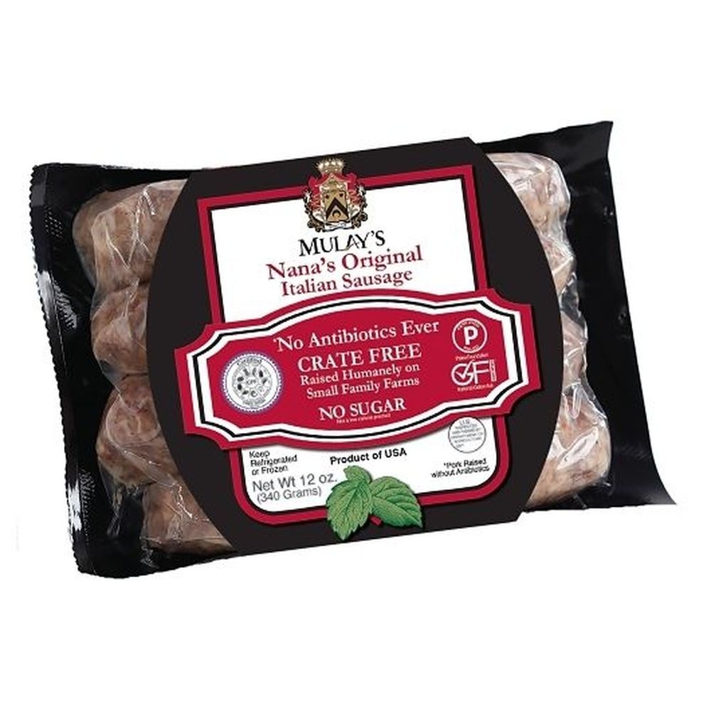 Mulays Nanas Original Hot Italian Sausage Link, 12 Ounce -- 12 per case