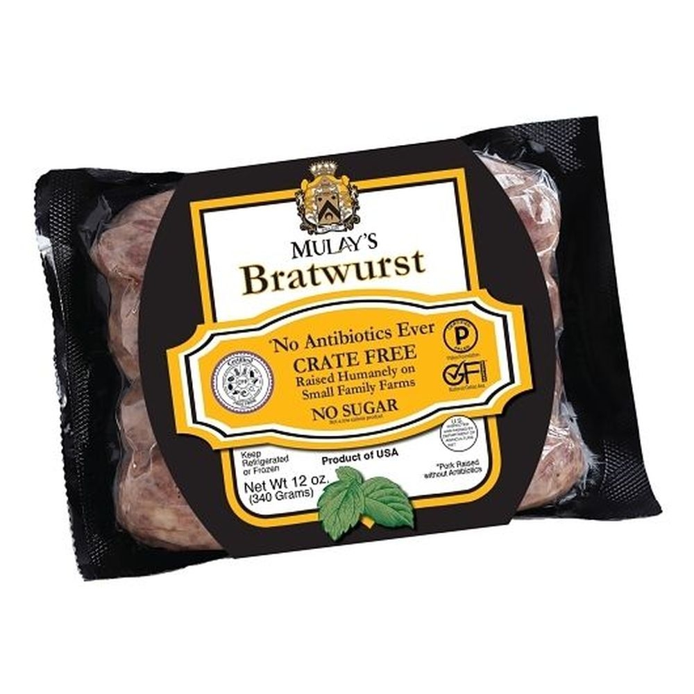 Mulays Bratwurst Sausage Link, 12 Ounce -- 12 per case