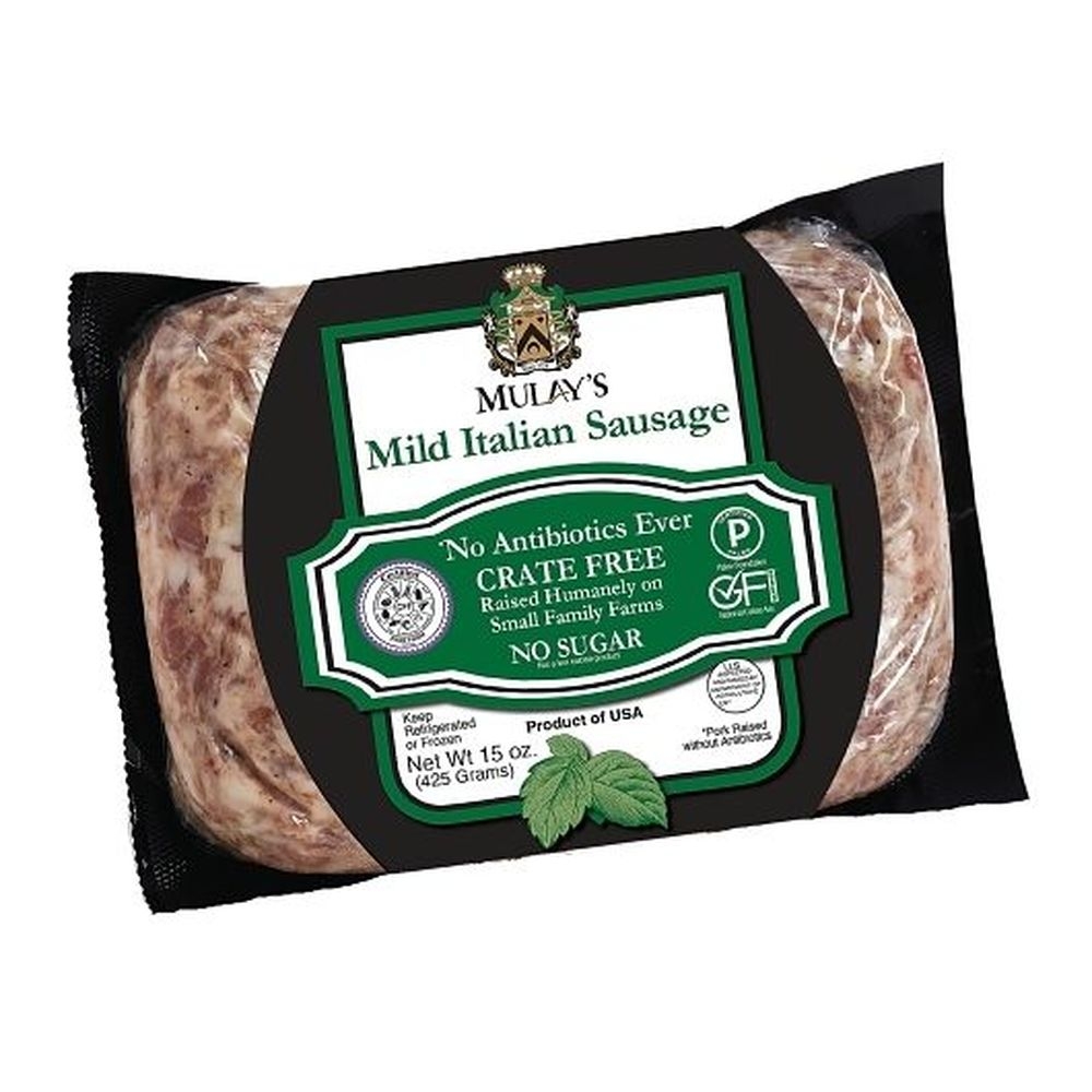 Mulays Mild Ground Italian Sausage, 15 Ounce -- 10 per case