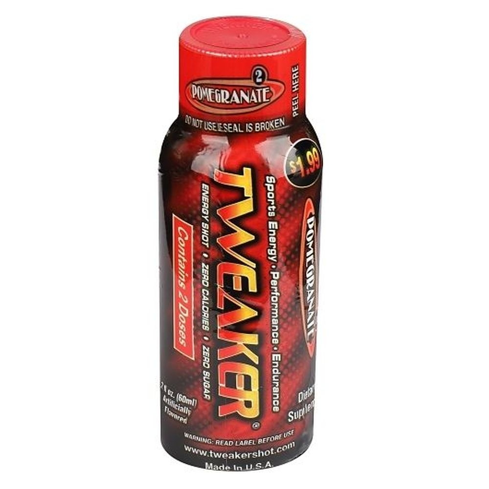 Tweaker Pomegranate Energy Shot, 2 Ounce - 144 per case