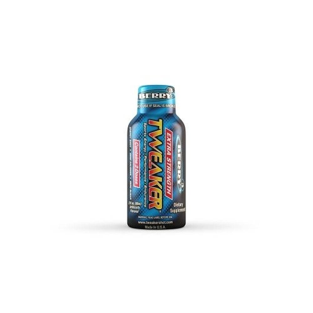 Tweaker Extra Strength Berry Energy Shot, 2 Ounce - 144 per case