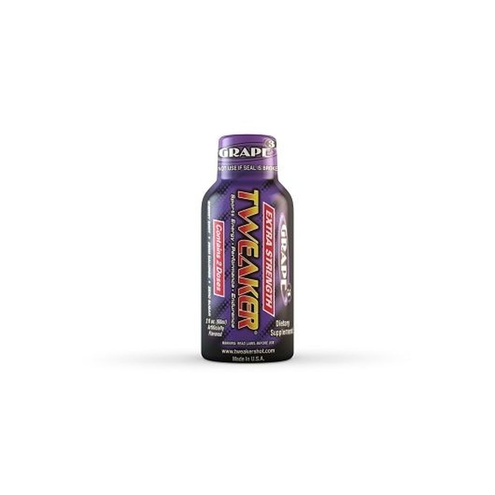 Tweaker Extra Strength Grape Energy Shot, 2 Ounce - 144 per case