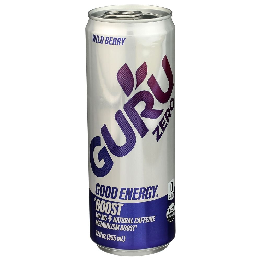 Guru Zero Wild Berry Energy Drink, 12 Fluid Ounce -- 24 per case