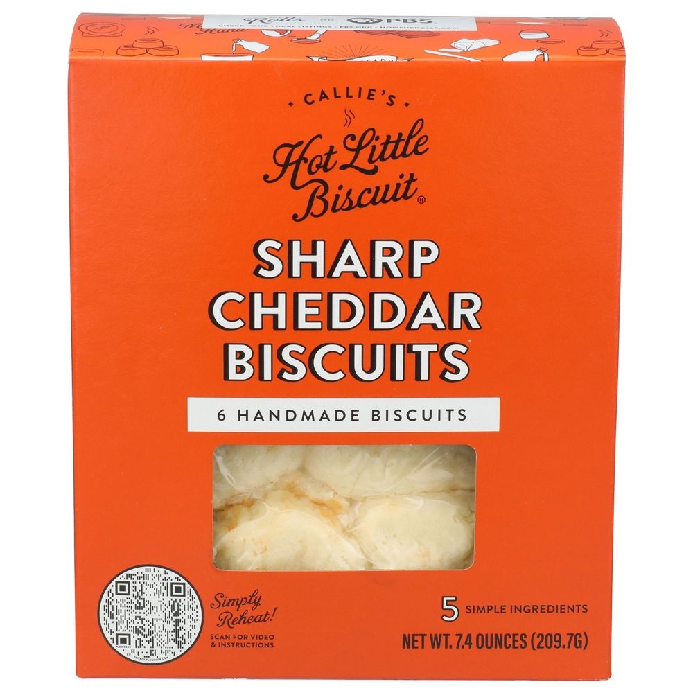 Callies Sharp Cheddar Hot Little Biscuits, 7.4 Ounce -- 6 per case