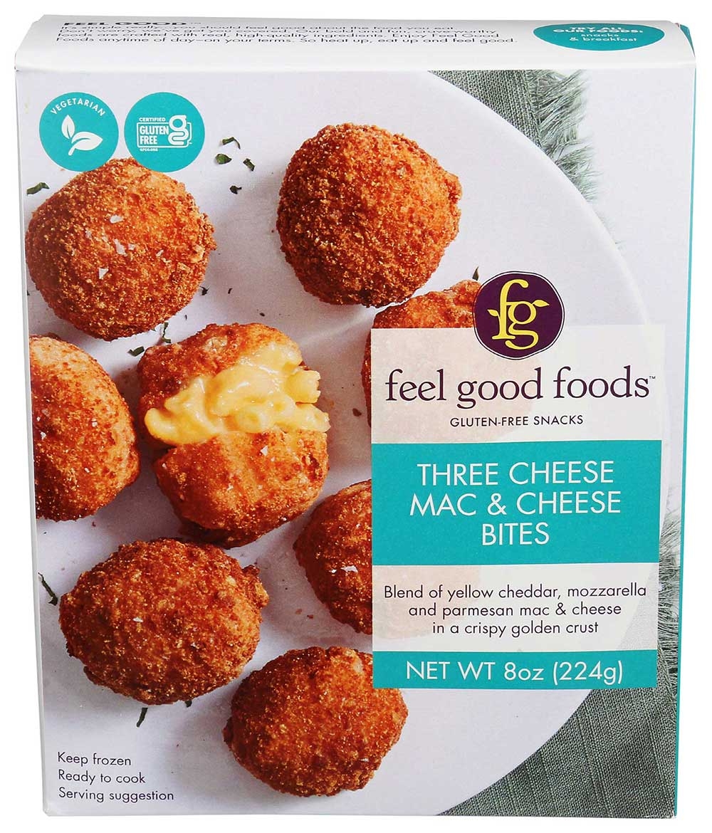 Feel Good Foods Three Cheese Mac and Cheese Bites, 8 Ounce -- 9 per case