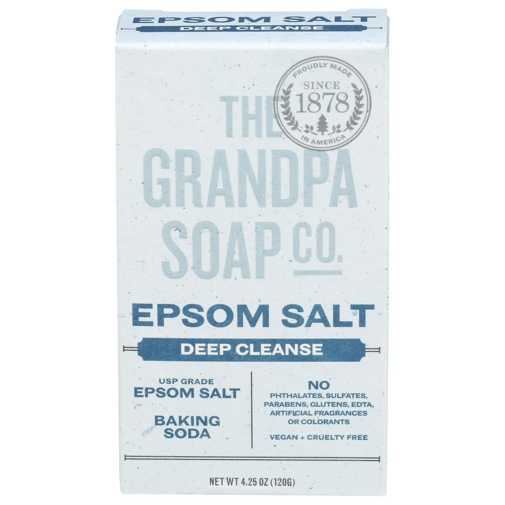 Grandpa Epsom Salt Bar Soap, 4.25 Ounce