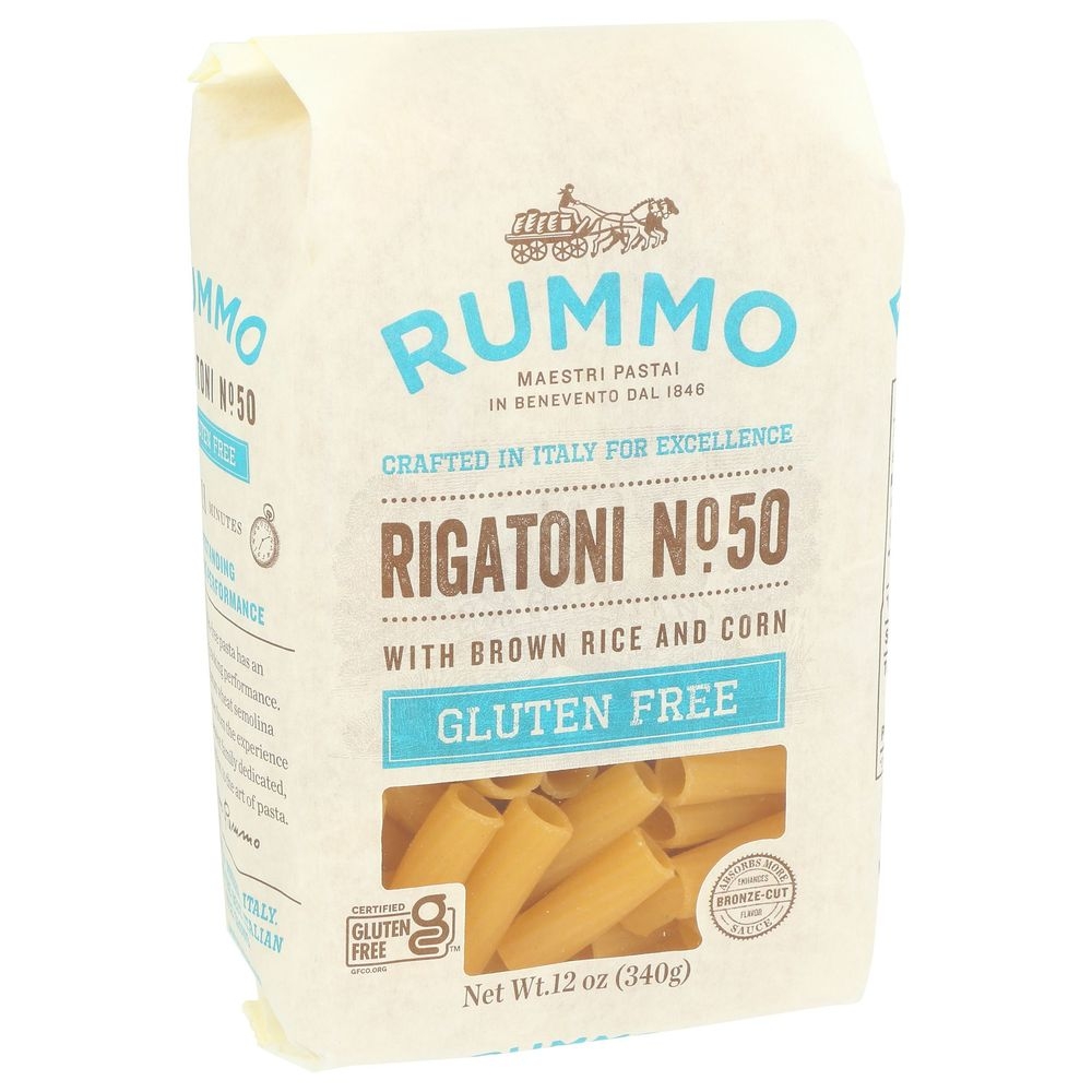 Rummo No.50 Gluten Free Rigatoni Pasta, 12 Ounce -- 12 per case