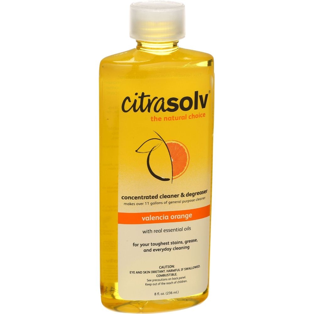 Citra Solv Valencia Orange Concentrated Cleaner and Degreaser, 8 Ounce