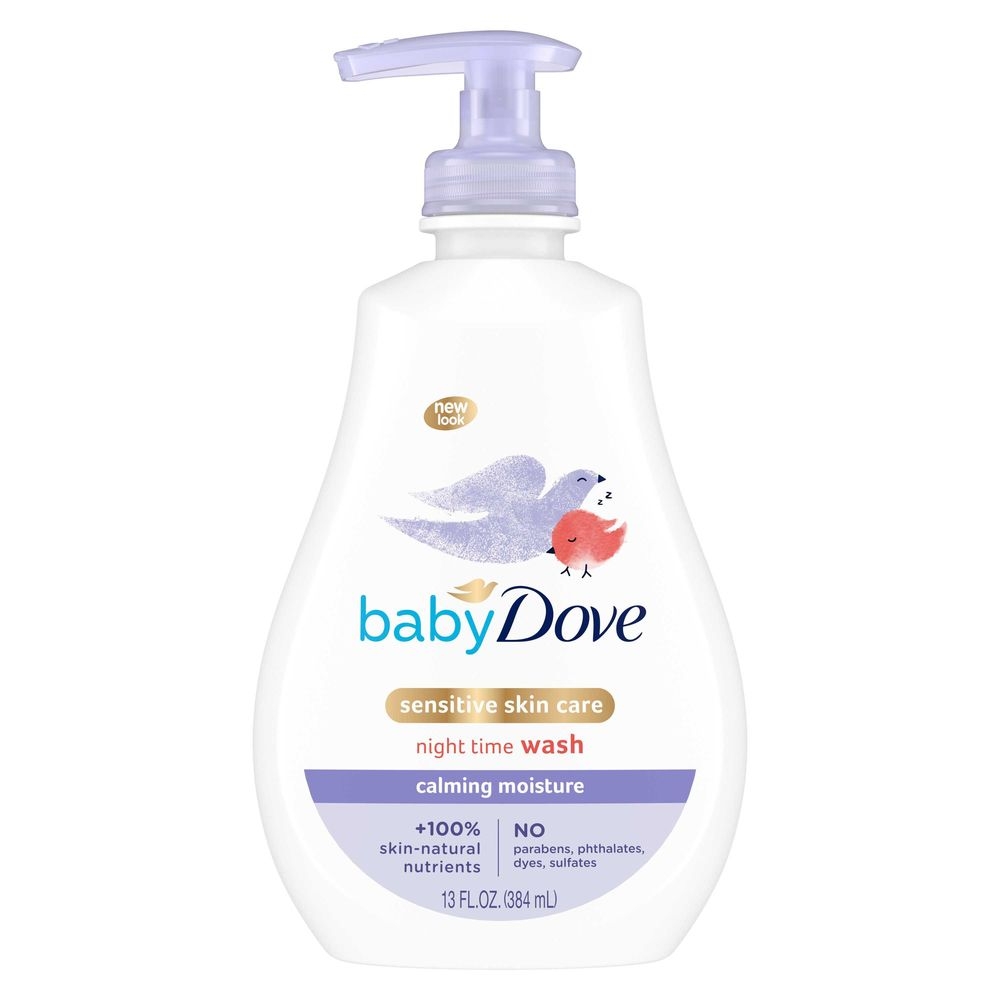 Baby Dove Sensitive Skin Care Night Time Calming Moisture Baby Wash, 13 Ounce -- 4 per case