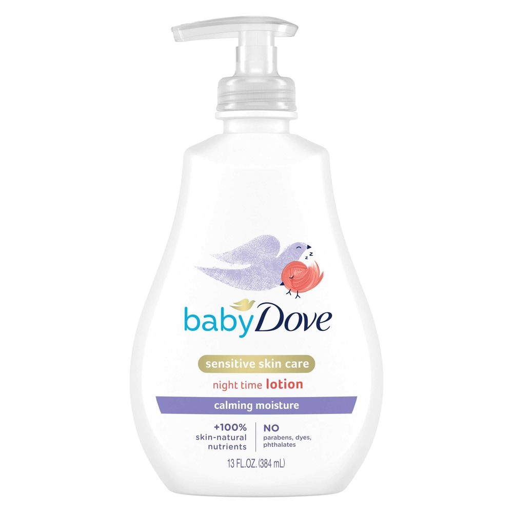 Baby Dove Sensitive Skin Care Calming Moisture Night Time Baby Lotion, 13 Ounce -- 4 per case