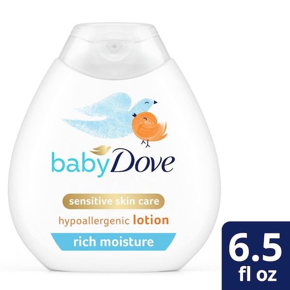 Baby Dove Sensitive Skin Care Hypoallergenic Rich Moisture Body Lotion, 6.5 Ounce -- 6 per case