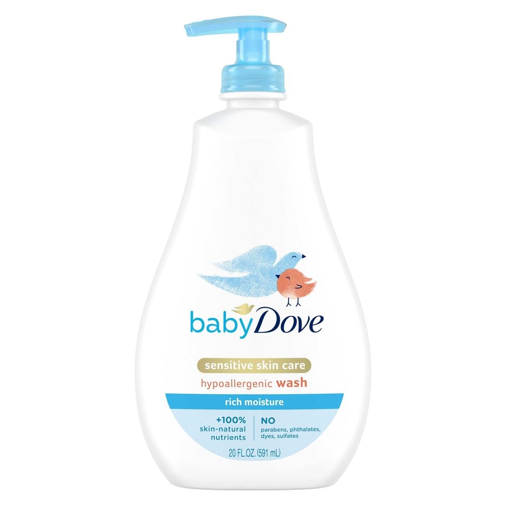 Baby Dove Sensitive Skin Care Tip To Toe Rich Moisture Baby Wash, 20 Ounce -- 4 per case