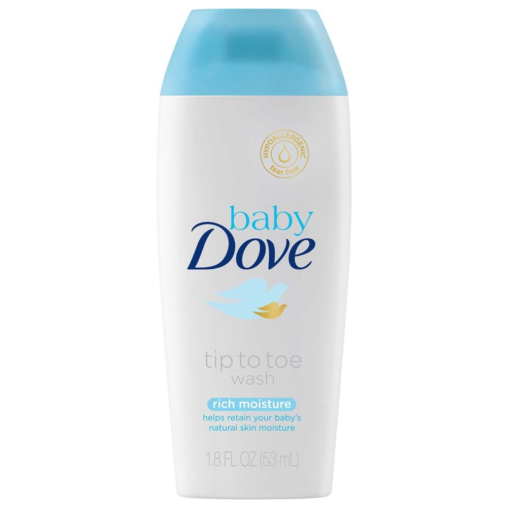 Baby Dove Tip to Toe Rich Moisture Body Wash, 1.8 Ounce -- 48 per case