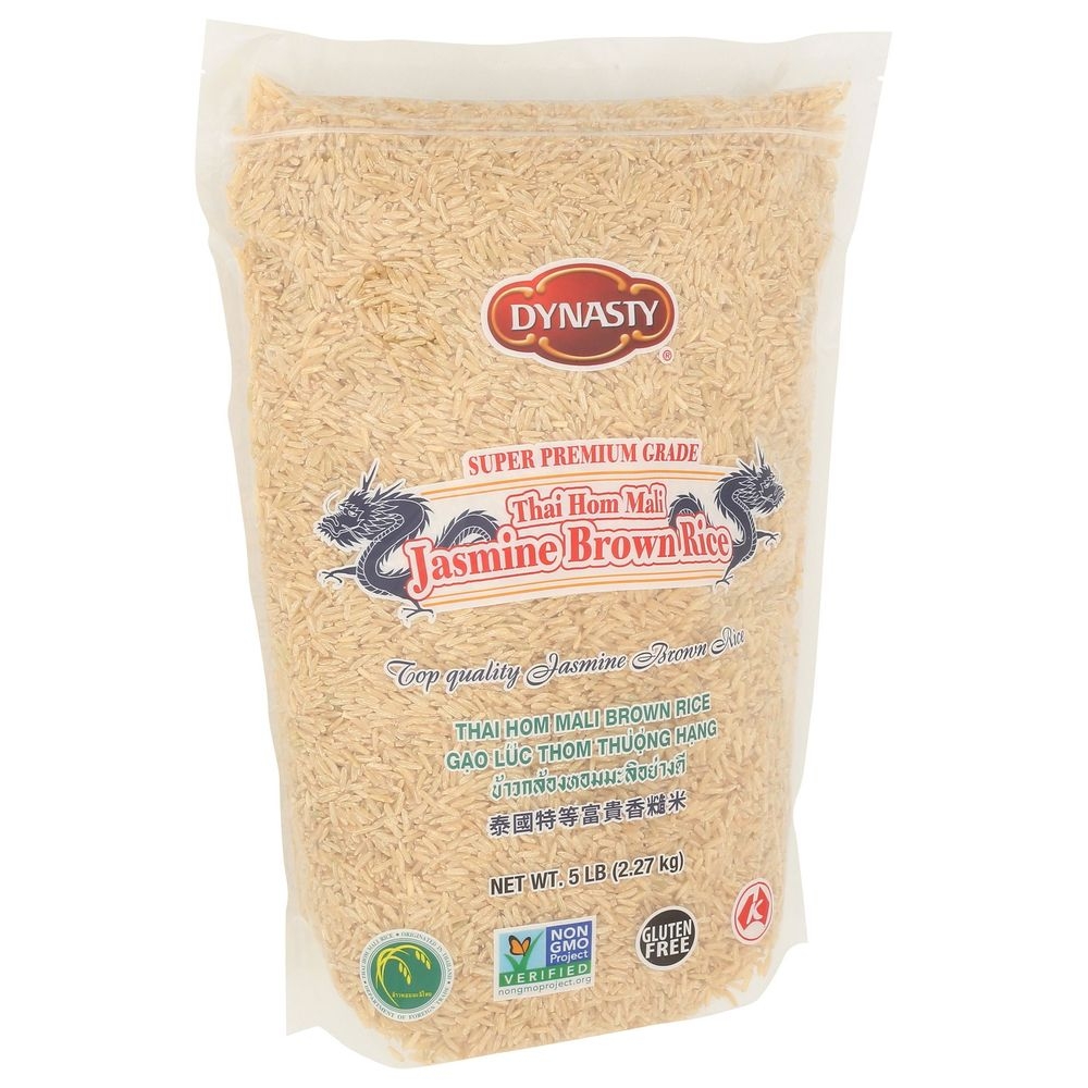 Dynasty Jasmine Brown Rice, 5 Pound -- 6 per case