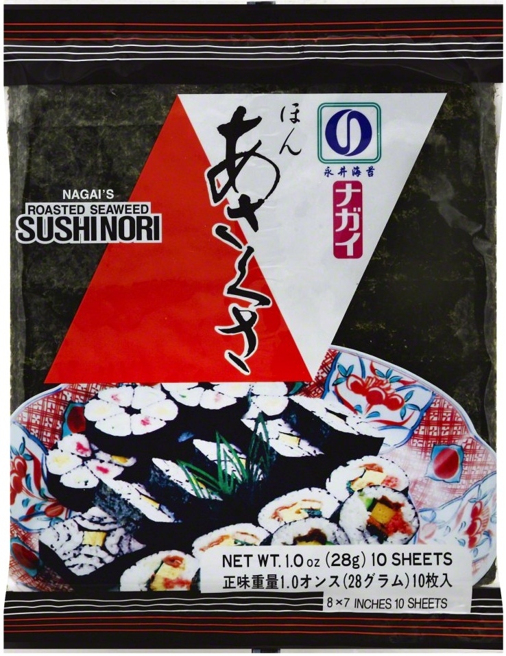 Nagai Nori Seaweed Sheets, 1 Ounce -- 12 per case