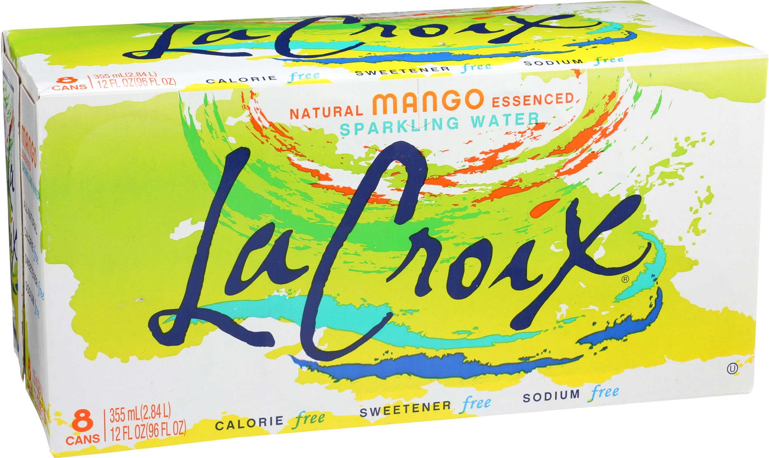 La Croix Mango Sparkling Water, 96 Fluid Ounce -- 3 per case