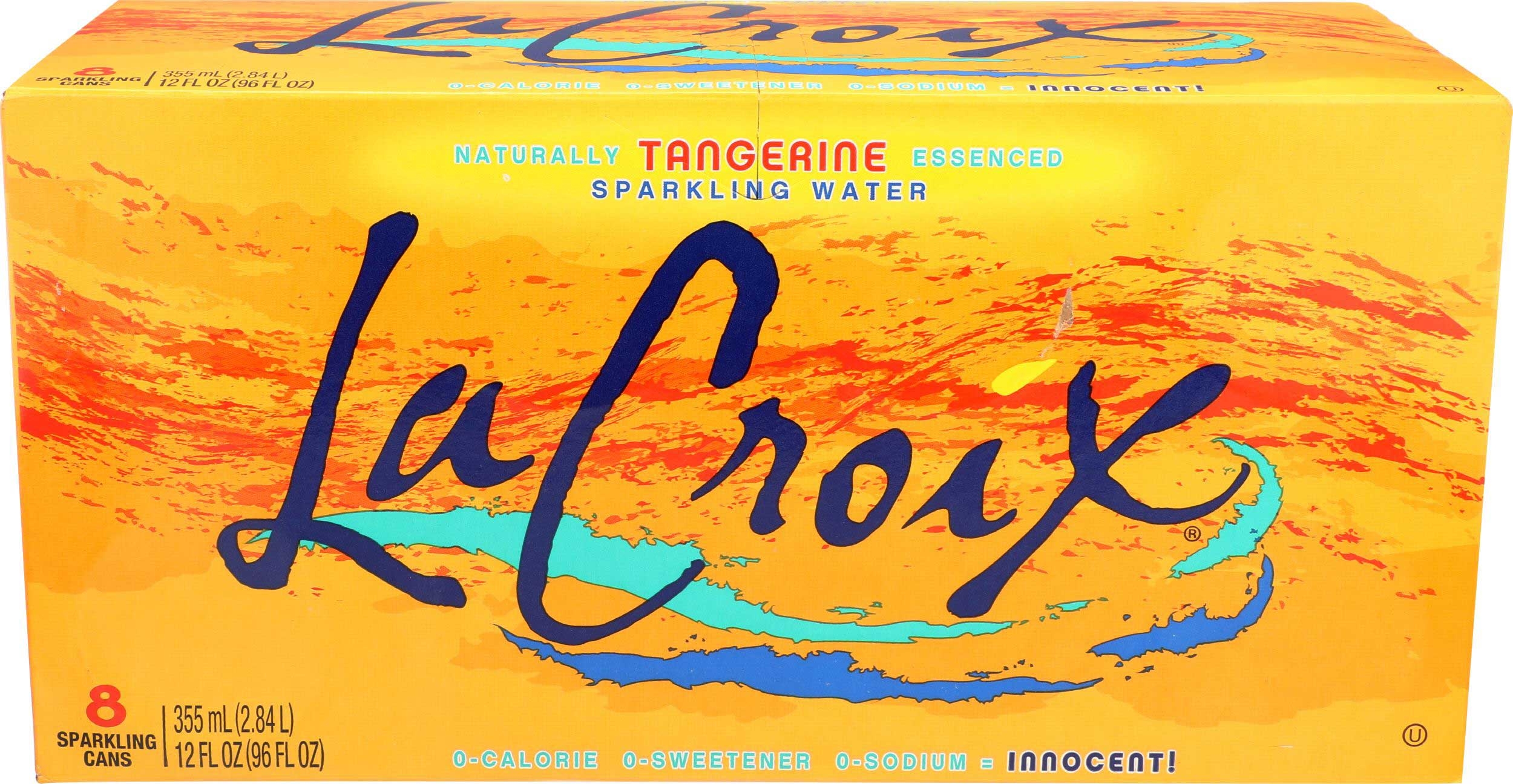 La Croix Tangerine Sparkling Water, 96 Fluid Ounce -- 3 per case