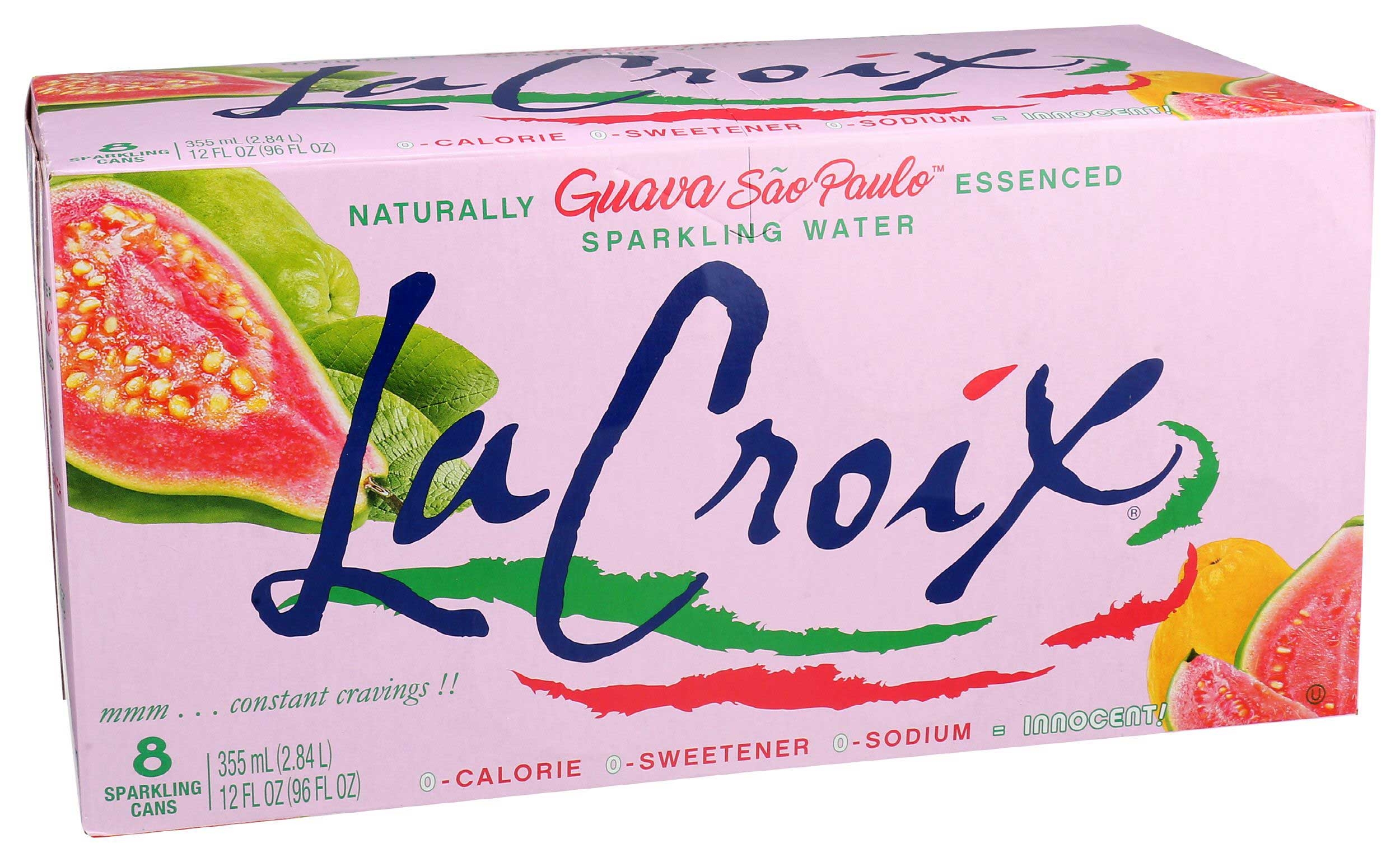La Croix Guava Sao Paulo Sparkling Water, 96 Fluid Ounce -- 3 per case