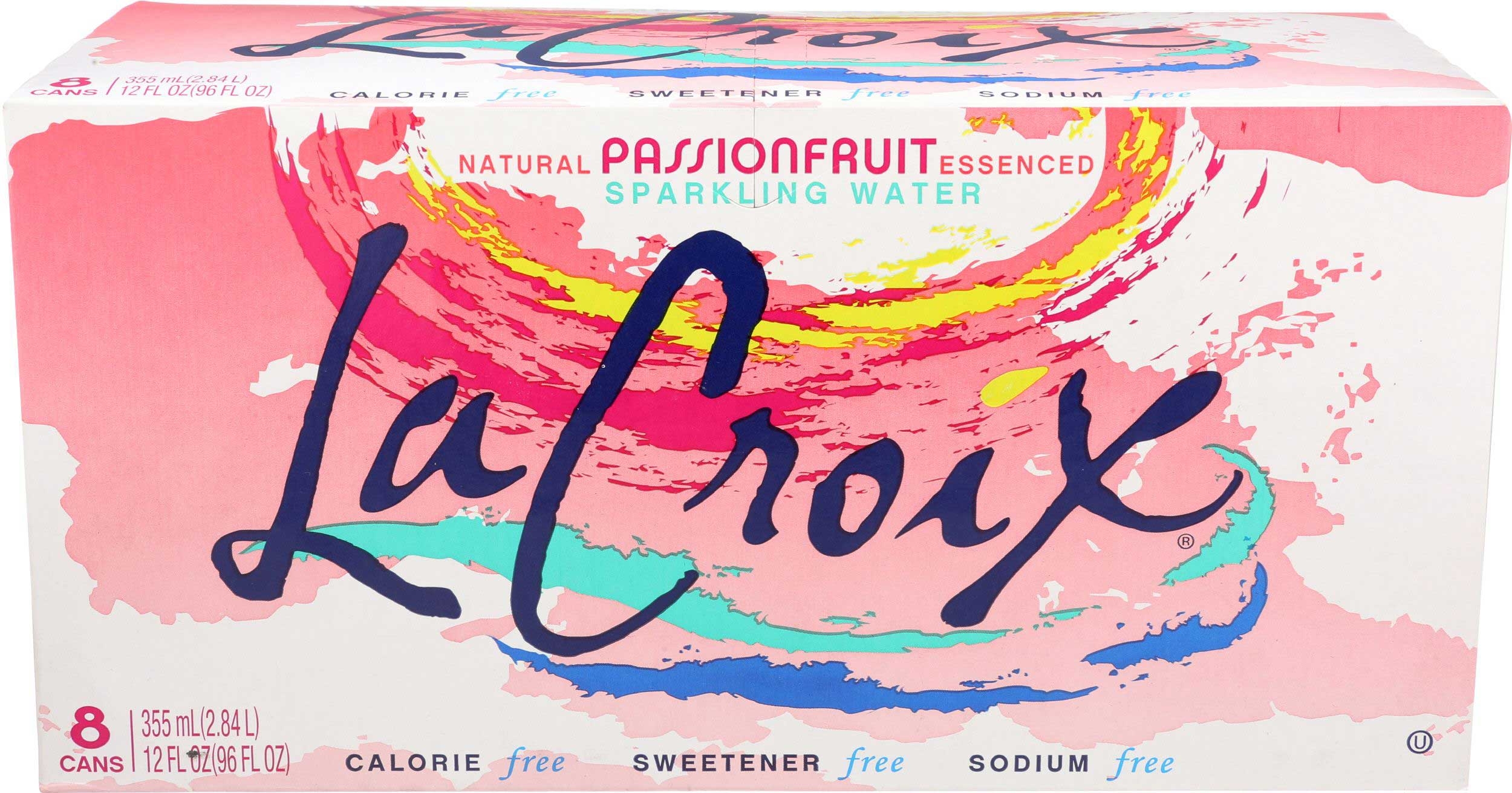 La Croix Passionfruit Sparkling Water, 96 Fluid Ounce -- 3 per case