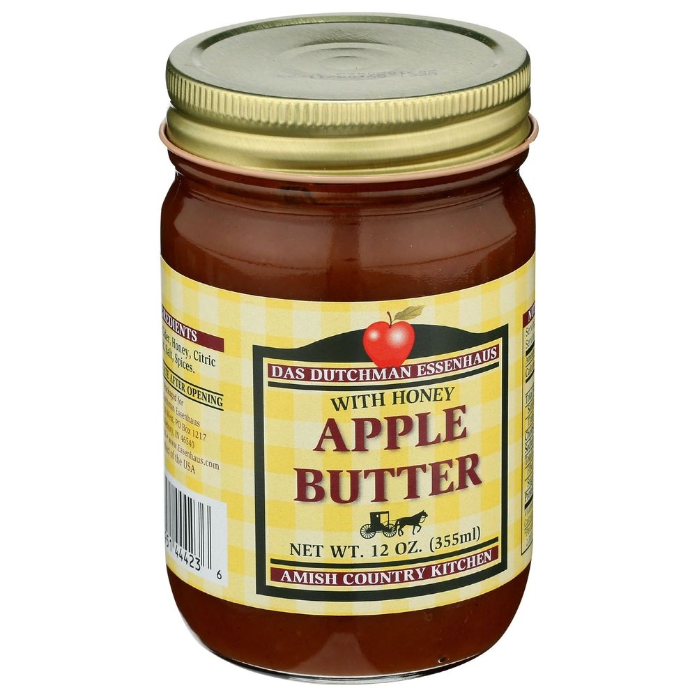 Essenhaus Apple Butter With Honey Fruit Spread, 12 Ounce -- 12 per case