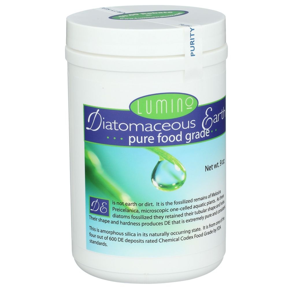 Lumino Pure Food Grade Diatomaceous Earth, 9 Ounce