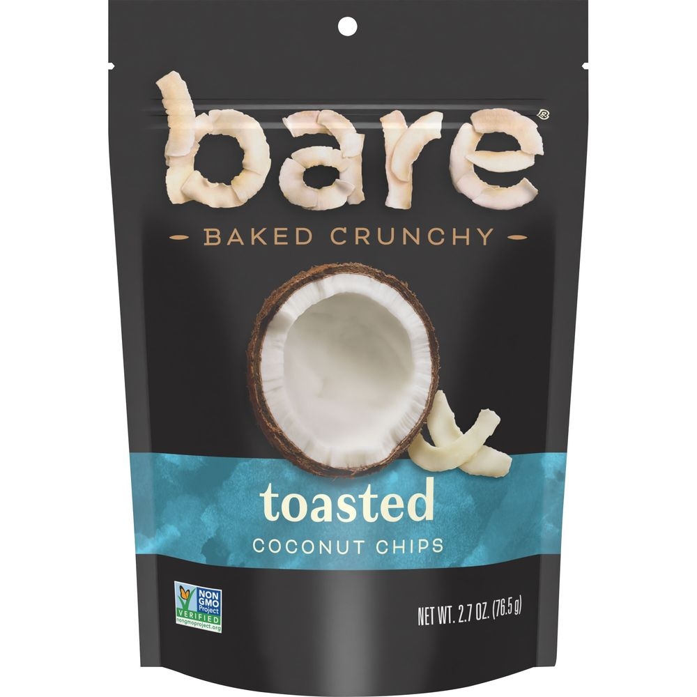 Bare Baked Crunchy Toasted Coconut Chips, 2.7 Ounce -- 12 per case