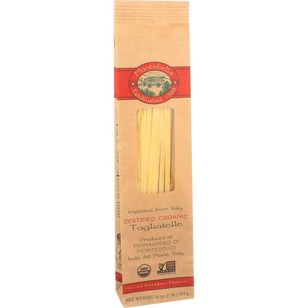 Montebello Organic Tagliatelle Pasta, 1 Pound -- 12 per case
