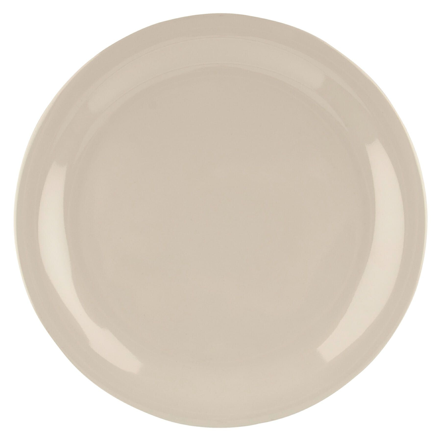 GET Enterprises inc Diamond Ivory Melamine Round Narrow Rim Plate, 7.25 inch -- 48 per case.