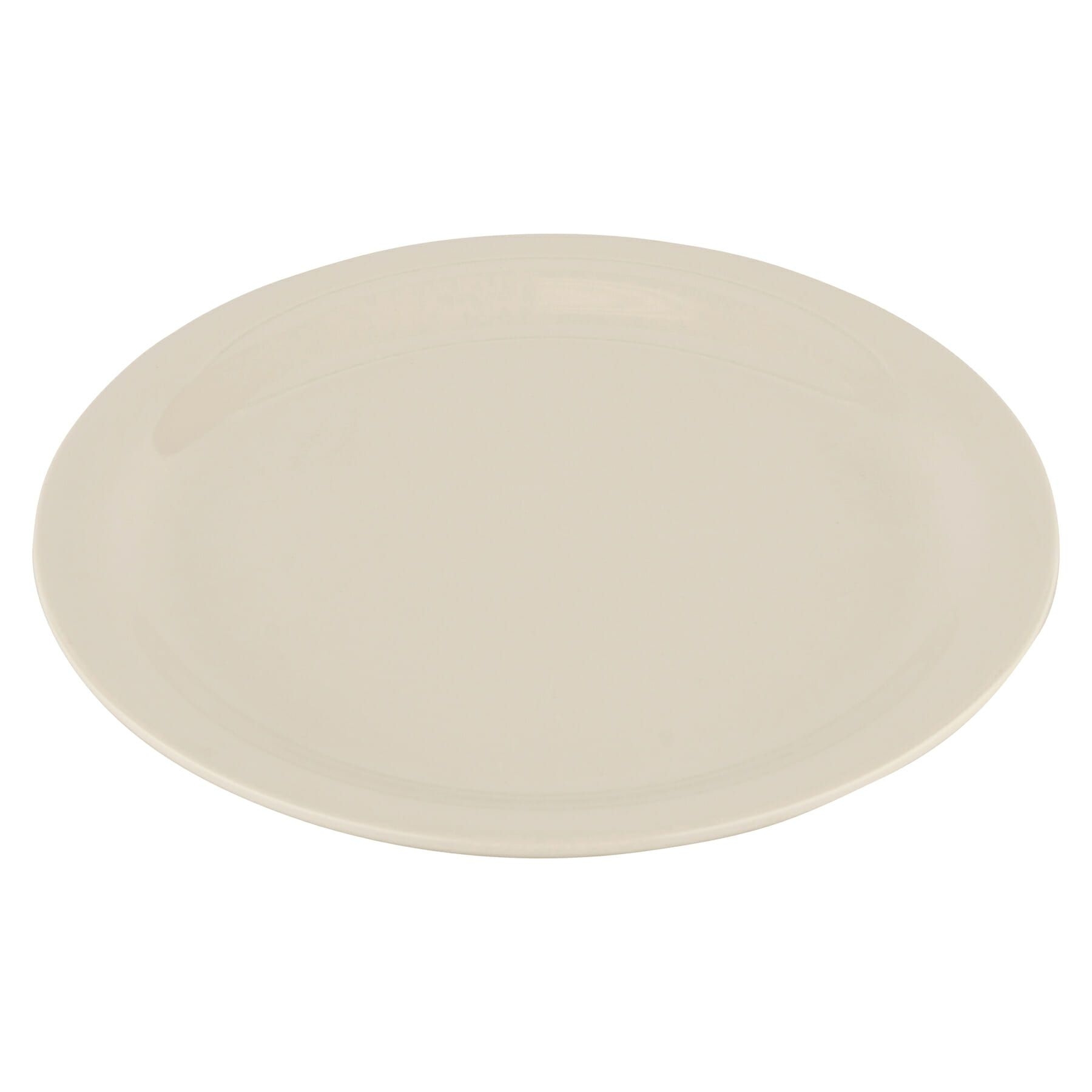 GET Enterprises inc Diamond Ivory Melamine Round Narrow Rim Plate, 7.25 inch -- 48 per case.