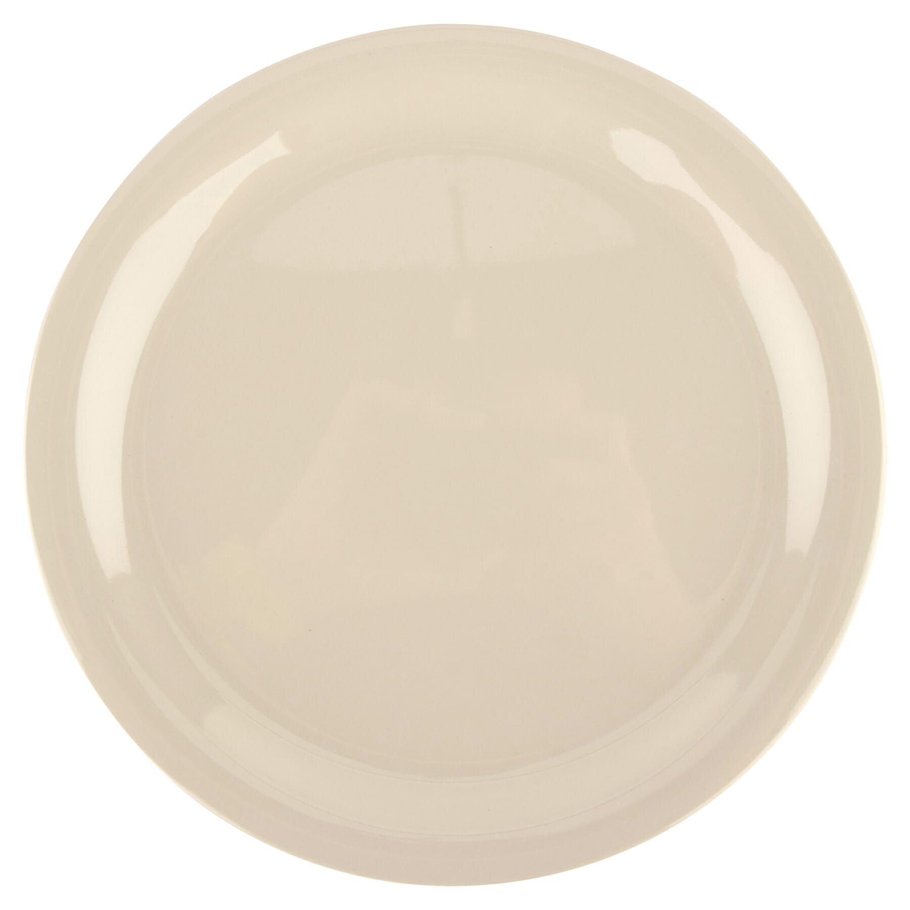 GET Enterprises inc Diamond Ivory Melamine Round Narrow Rim Plate, 9 inch -- 24 per case.